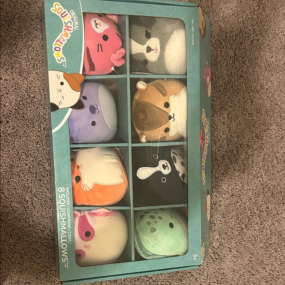 Squishmallows Colorful 8-Pack Plush Set